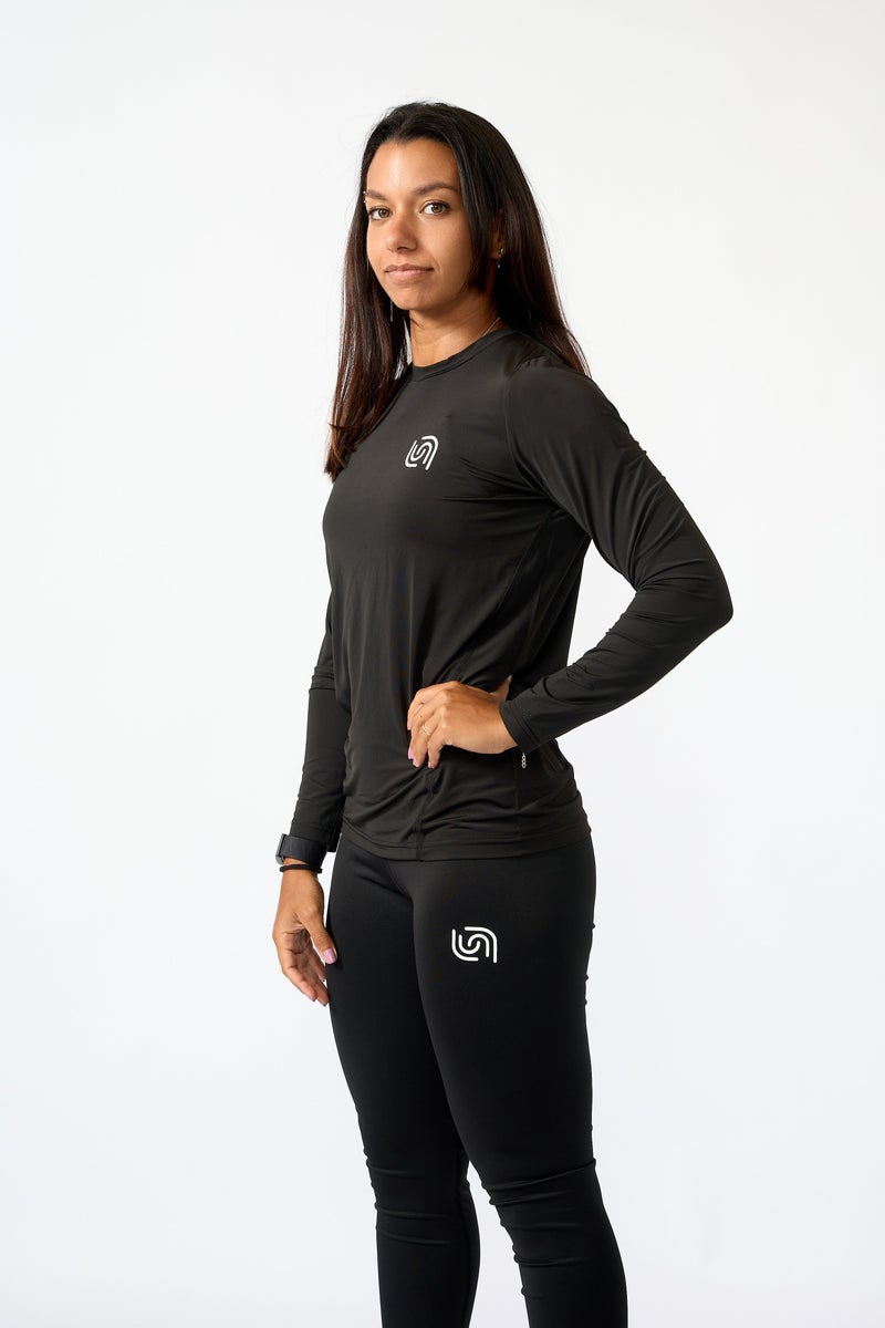 Beyond Women's Black  Long sleeve Training T-shirt - Image 2